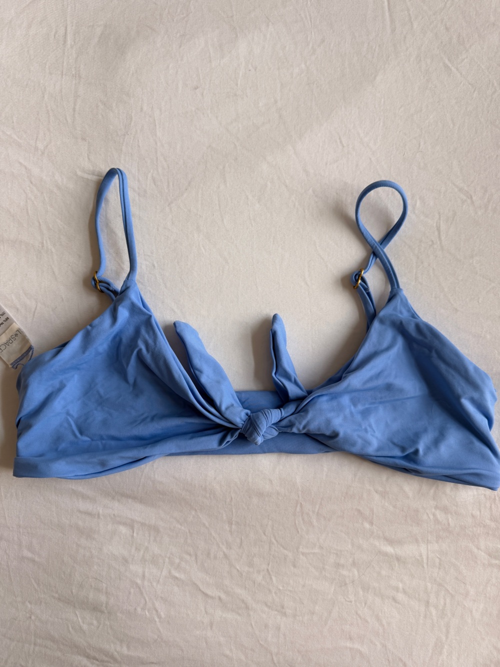 l*space Powder Blue Tie-Knot Bikini Top